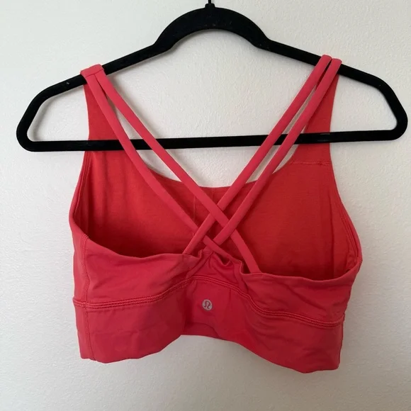 Lululemon Pink Energy Sports Bra Size 10 - Picture 2 of 4